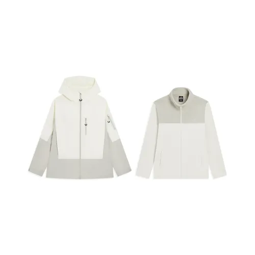 XTEP Wing Windbreaker Jackets Unisex Glutinous Rice White