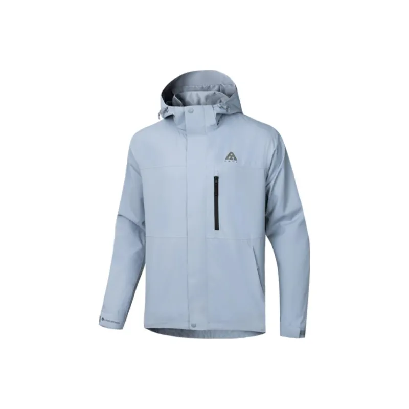 Anta Waterproof, Windproof, Breathable, And Abrasion Resistant Windbreaker Jacket Unisex Mist Gray-0