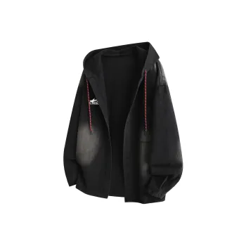 DAREASY Denim Jacket Unisex Black Gray Color