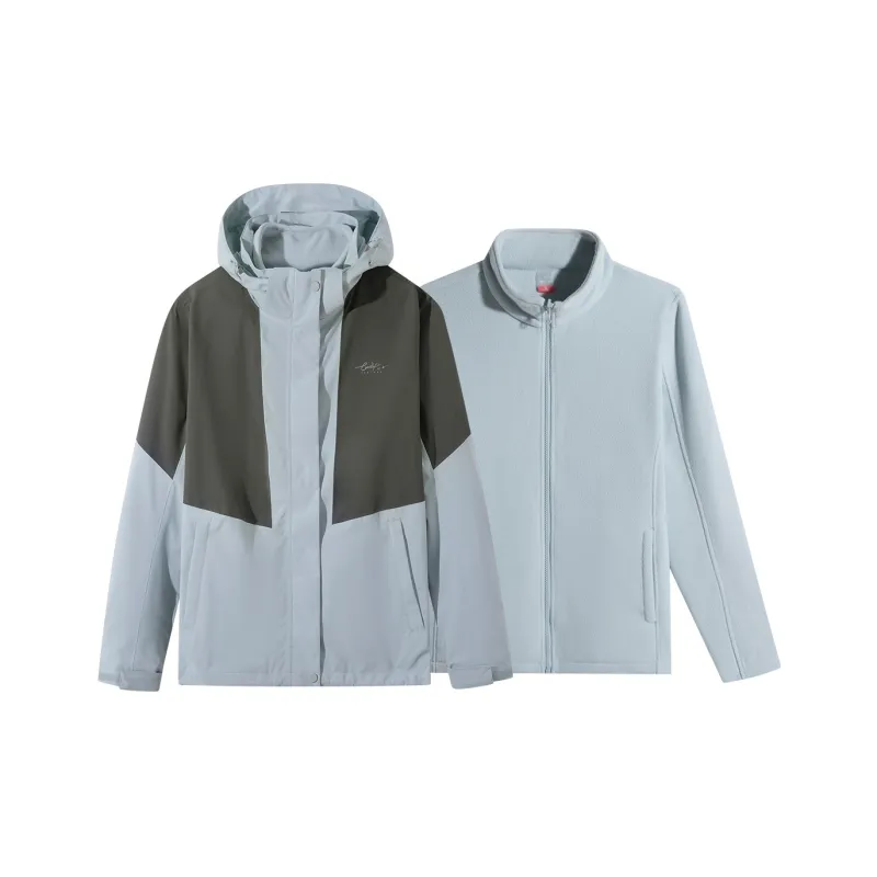 Tectop Windbreaker Jacket Unisex Light Lake Blue/Gray Lake Green-0