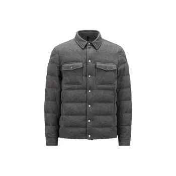 Moncler Down Jackets Men Gray