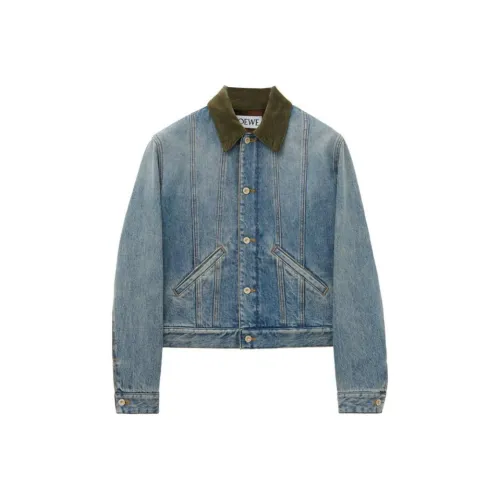 LOEWE SS24 Denim Jacket Men's Blue