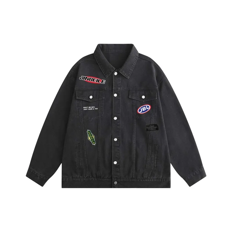JINBEILE Denim Jackets Unisex-6