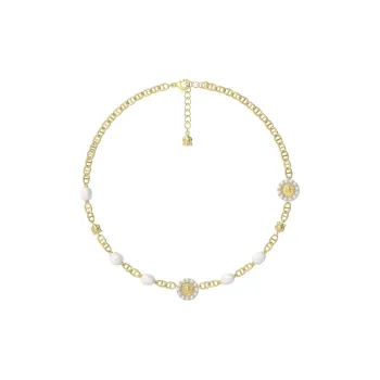 GOOGMO 18K Gold Plated Copper Necklaces Women's