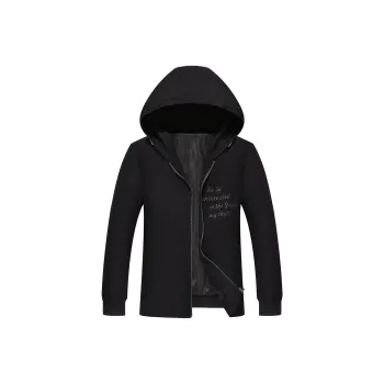 H YXIANG Jackets Men Black