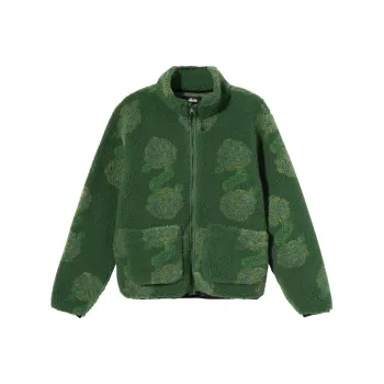 Stussy Flor Sherpa Mock Neck