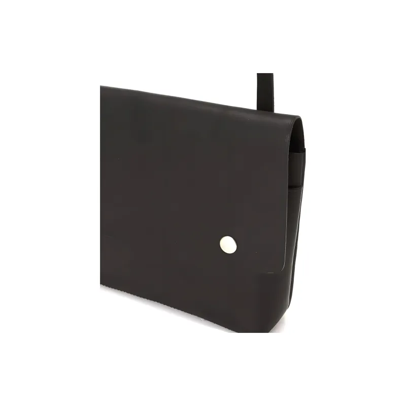 MHL. Cow Leather Crossbody Bag, Shoulder Bag Regular Unisex Black-4