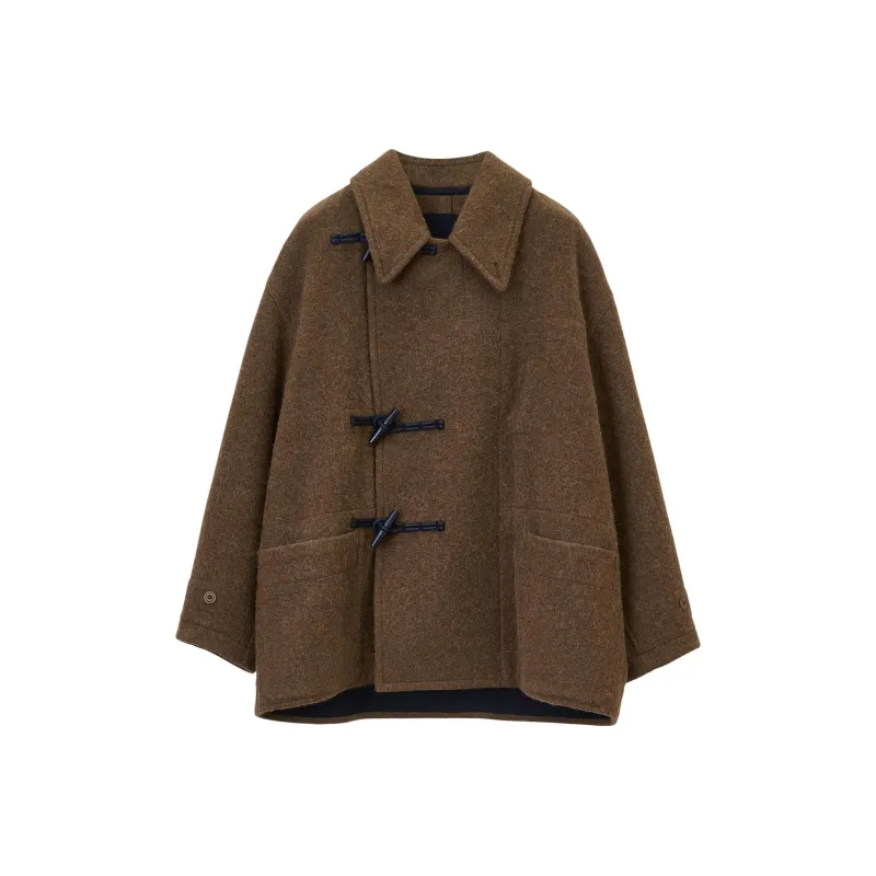 Lemaire Belted Felted Duffle Jacket-0