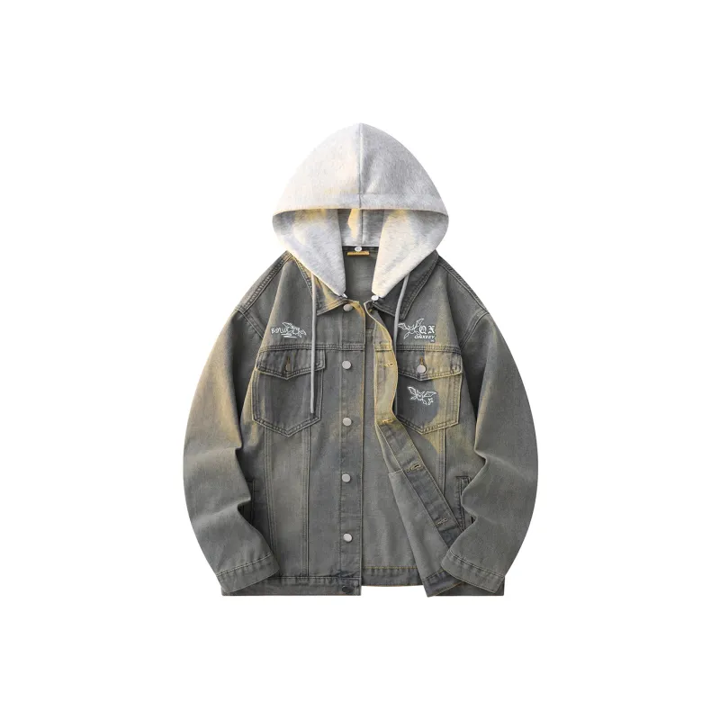 Qnxeey Denim Jackets Unisex-32