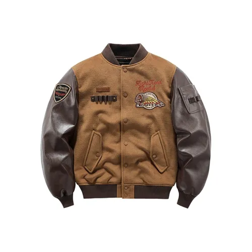 VIP Baseball Jacket Unisex Brown