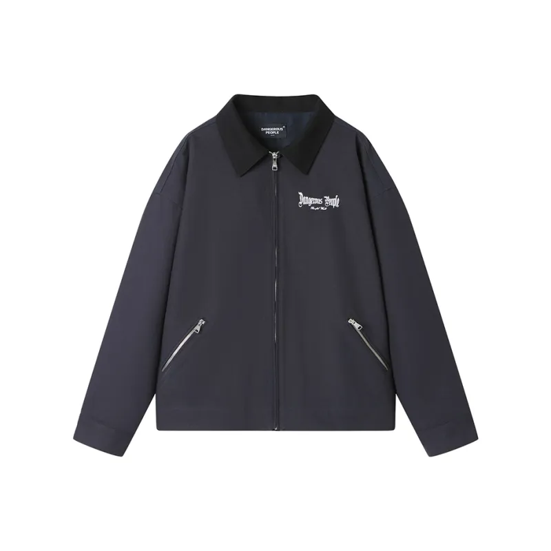 DANGEROUSPEOPLE Jackets Coats Unisex Navy Blue-0