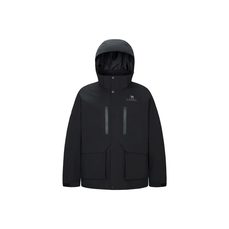 QIE Outdoor Multicolor Water Resistant Windproof Wear Resistant 3 in 1 Fleece Lining Windbreaker Jacket Unisex-0