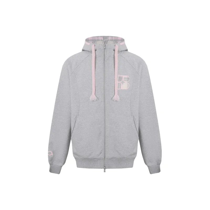 BIPOLAR Sweatshirt Jacket Unisex Light Heather Gray, Heather Gray, Black-2