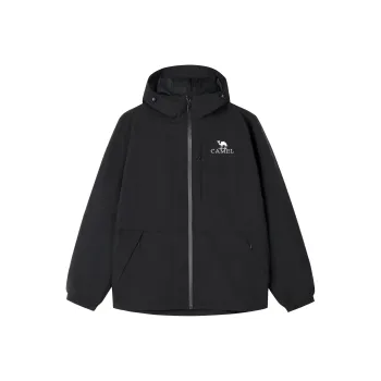 CAMEL All weather Waterproof And Windproof Casual Windbreaker Jacket Men's Phantom Black
