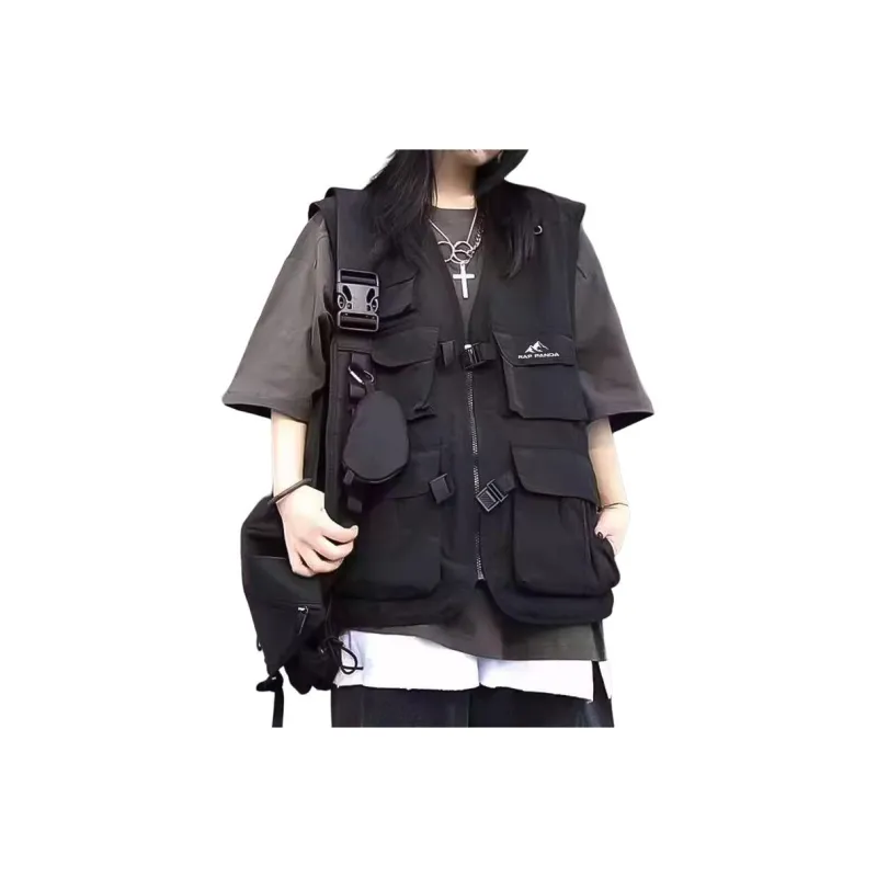 RAP PANDA Vests Unisex-4