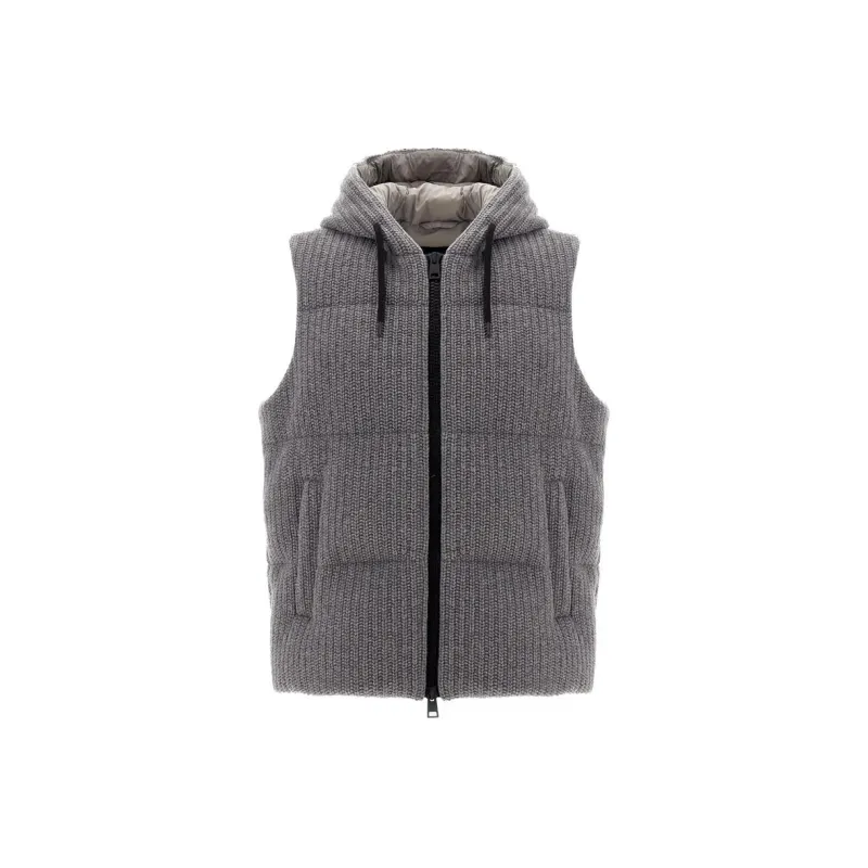 HERNO Classic Zip-Up Drawstring Gilet-0