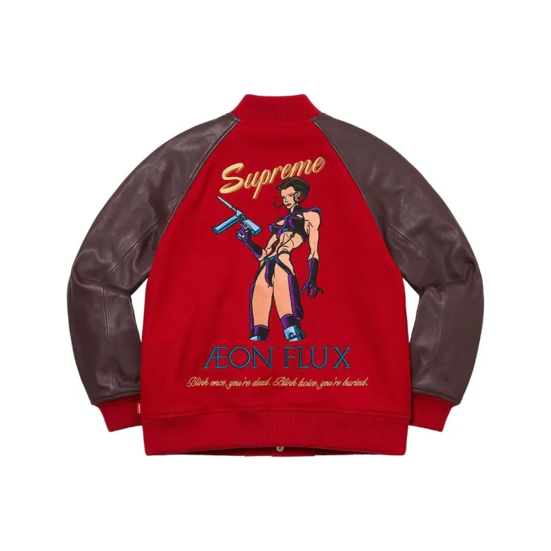 Supreme Aeon Flux Varsity Jacket-0