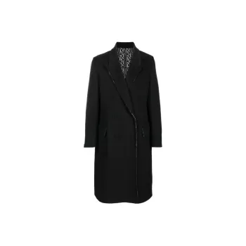 FENDI Reversible Double Breasted Wool Coat