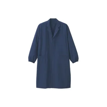 MUJI Coats Unisex Dark Navy Blue