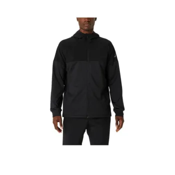 Asics KNIT JERSEY FULL ZIP HOODIE Jackets Coats Men's Black