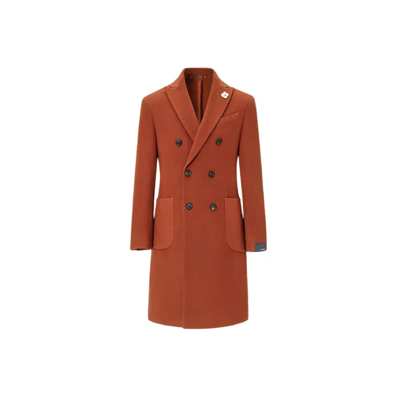 LARDINI Coats Men Orange-0