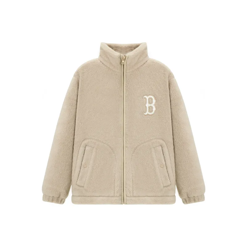 MLB Velvet Jackets Unisex Light Beige-0