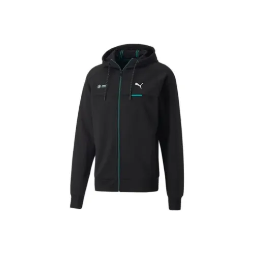PUMA Mercedes AMG Petronas Motorsport Formula One Hooded Sweat Jacket Jacket Men's Black