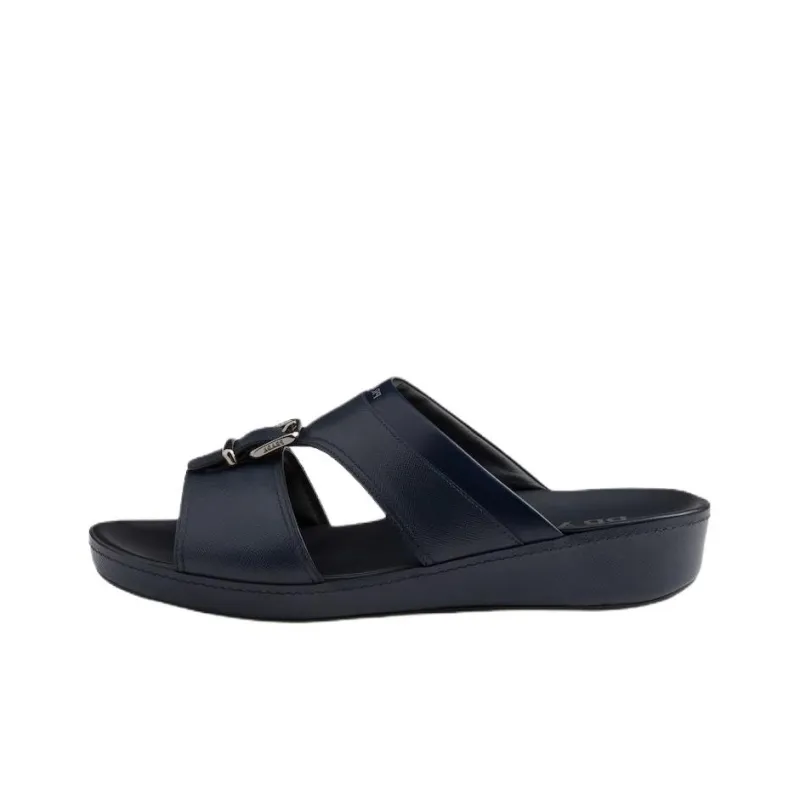 PRADA Saffiano Slide Slippers 3cm Men's Blue-0