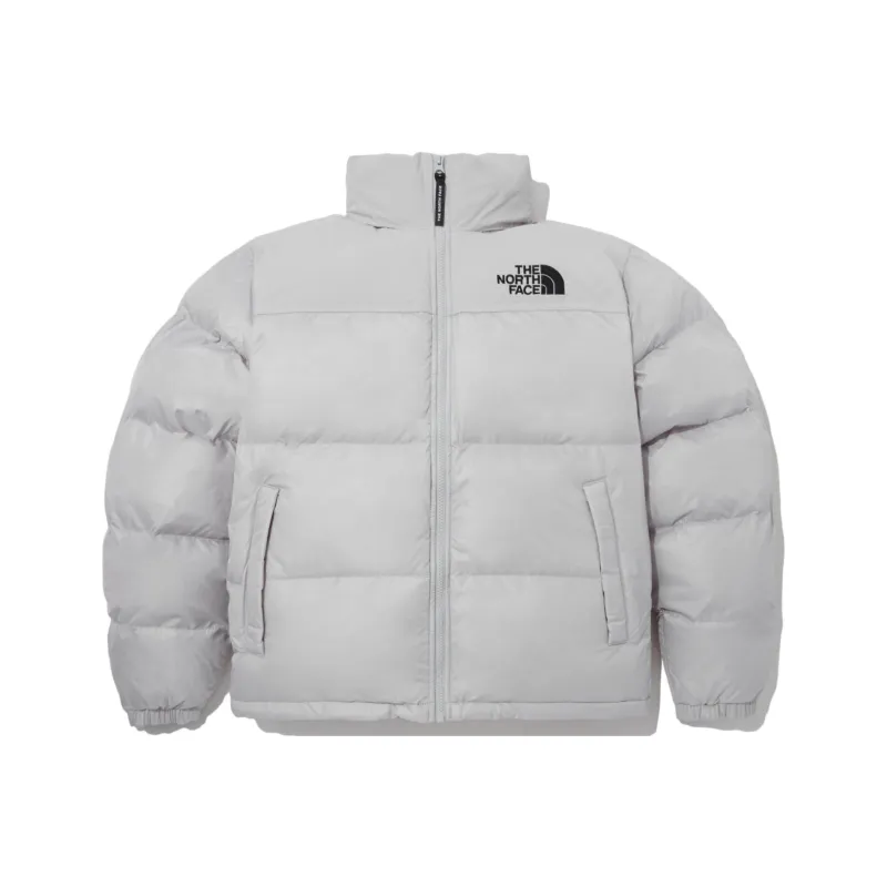 THE NORTH FACE M'S Nuptse On Ball Jacket Light Gray Unisex Korea Version-0