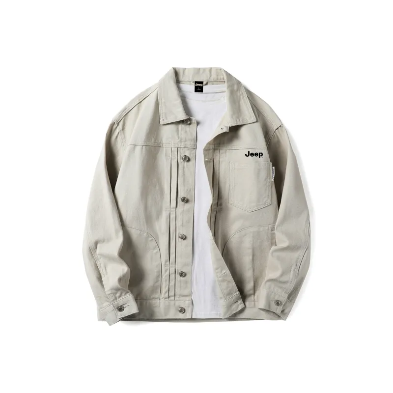 Jeep Denim Jacket Unisex Apricot-0