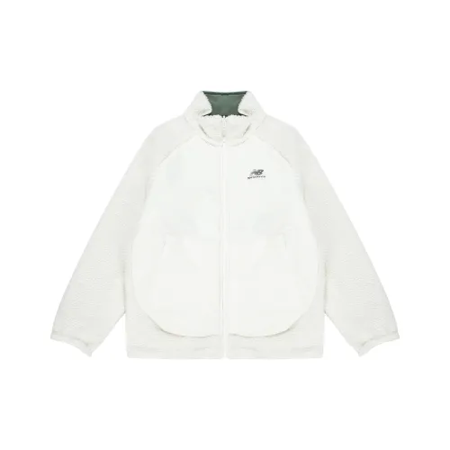 New Balance Velvet Jackets Unisex Ivory White