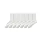 [7 Pack/Cooling Mulberry Silk Stack]7 Pack White