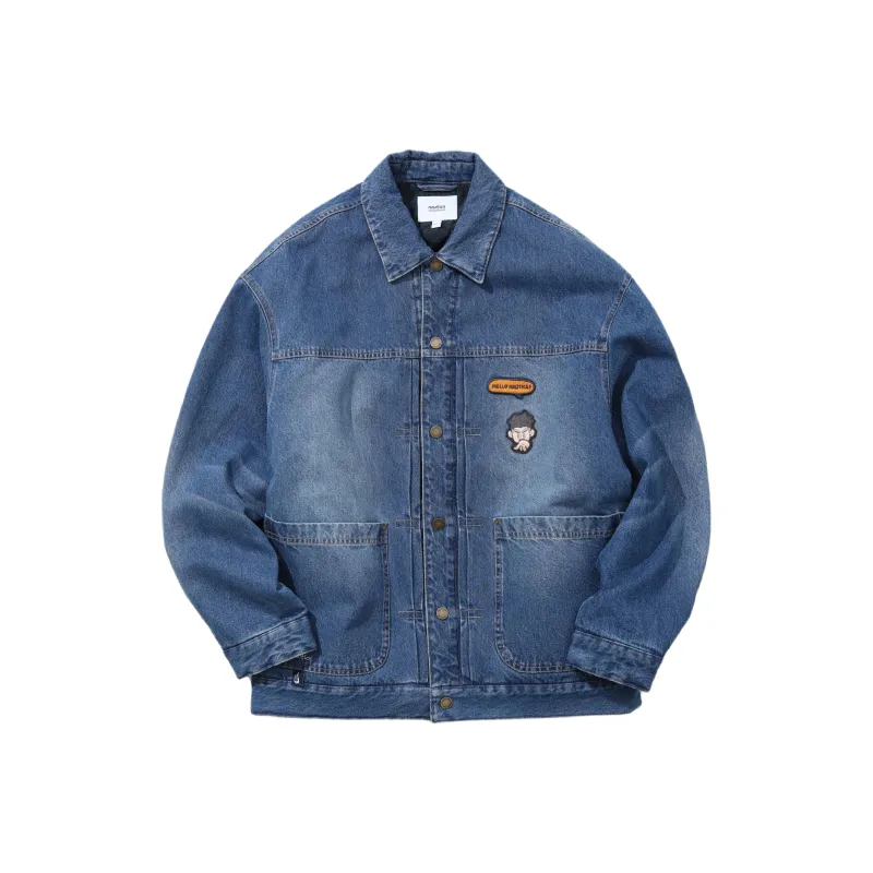 Nautica White Sail Denim Jacket Men's-2