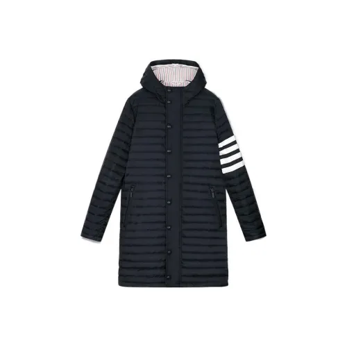 THOM BROWNE 4 Bar Hooded Down Coat