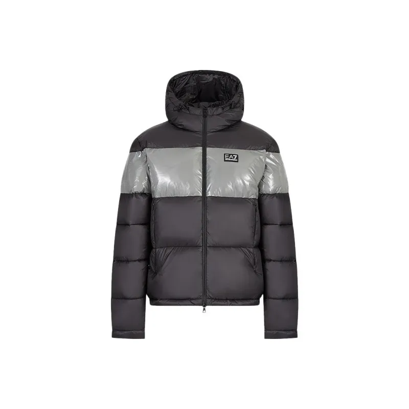 EMPORIO ARMANI EA7 FW22 Puffer Jacket Men's Black-0