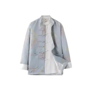 XUANSHENG Jackets Coats Men's Light Cyan