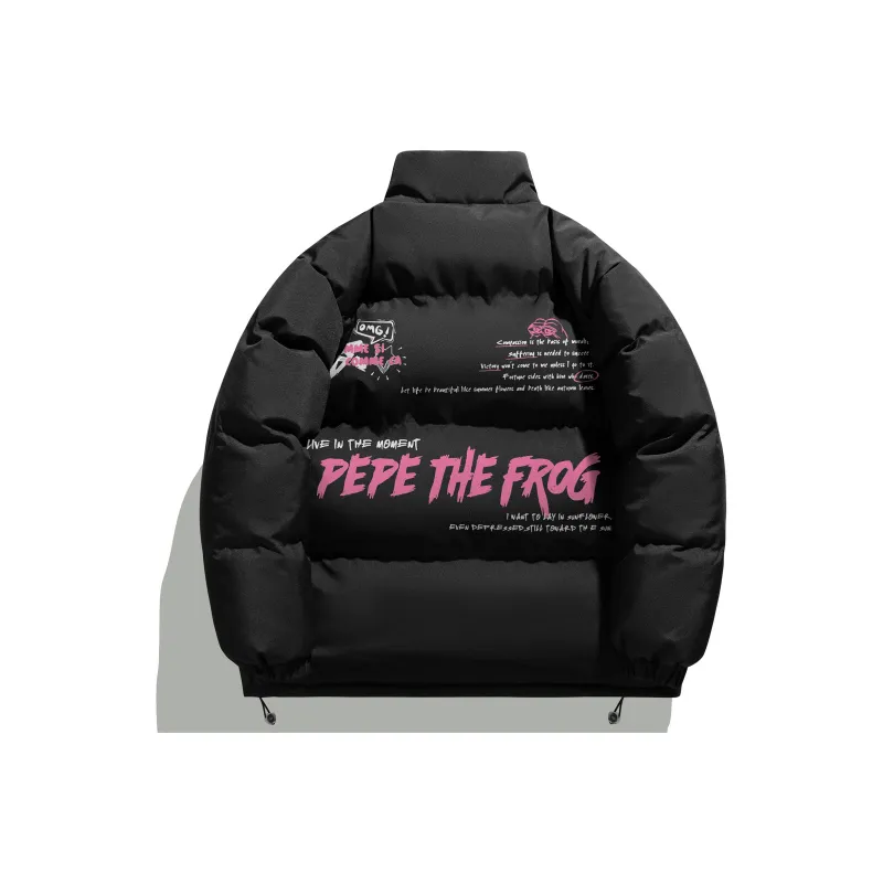 Pepe The Frog Puffer Jacket Unisex-15
