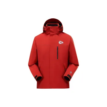 NFL Waterproof And Windproof Windbreaker Jacket Unisex Orange Red