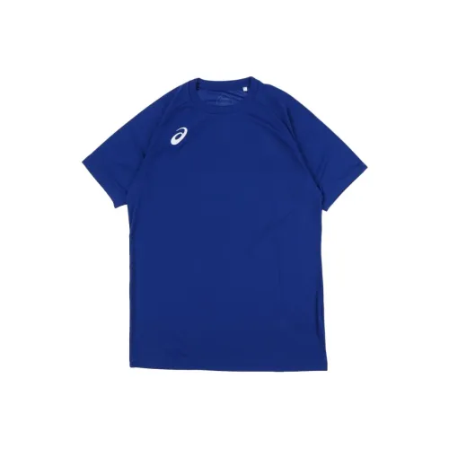Asics T Shirts Unisex Blue