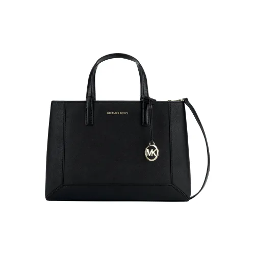 MICHAEL KORS Cow Leather Shoulder Bag Crossbody Bag Handbag Medium Size Women's Black