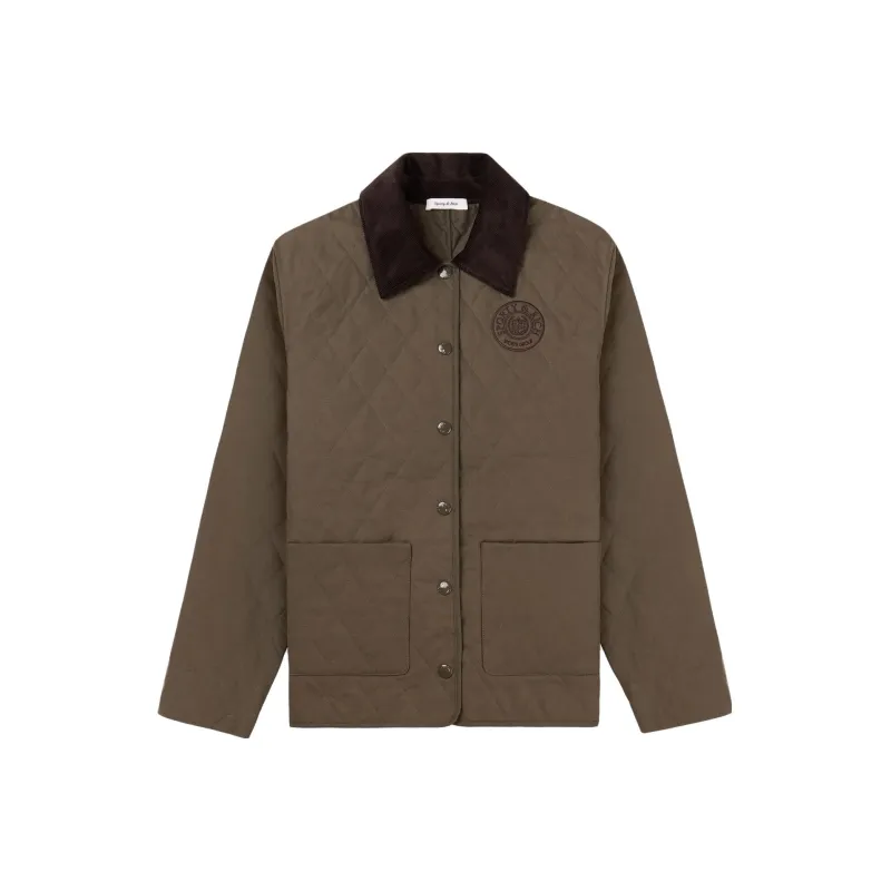 SPORTY & RICH Connecticut Quilting Cotton Jacket-0