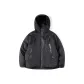 Moonless Black, White Goose Down Style