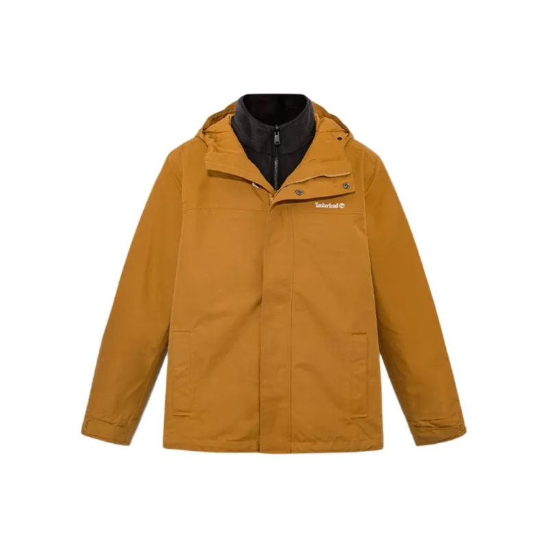 Timberland City Outdoor Outdoor Hiking Waterproof And Breathable Windbreaker Jacket Men's Wheat-0