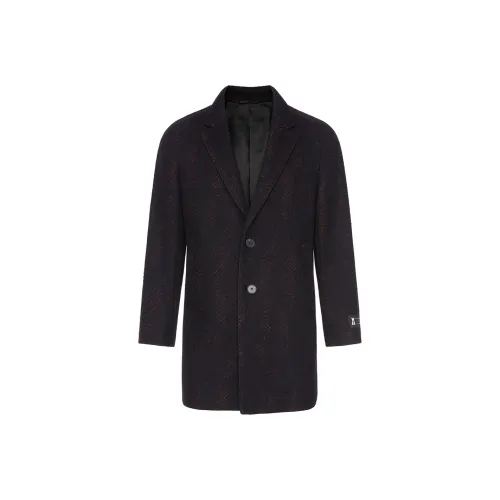 DAVID NAMAN Coats Men's Mixed Red