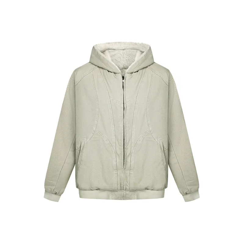 COOLALPACA Hooded Denim Jacket Unisex-0