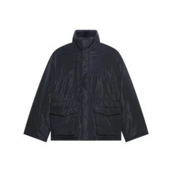 Balenciaga Coats Men Black