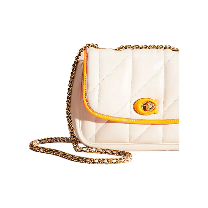 COACH Madison Leather Pillow Bag Shoulder Bag Medium Size Women's White-3