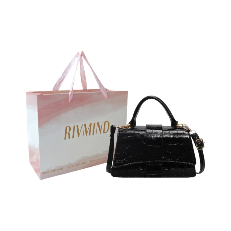 RIVMIND PU Shoulder Bag, Crossbody Bag, Handbag Women's White/Silver/Black/Gold-6