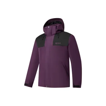 QIAODAN Mountain God Series Windbreaker Jackets Men Ludian Purple/Black