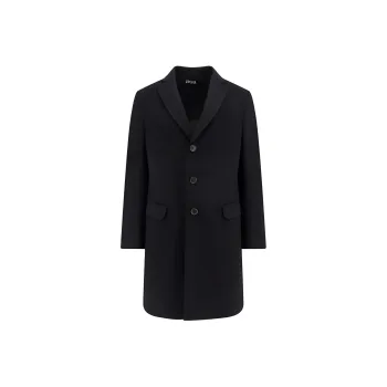 Ermenegildo Zegna Single Breasted Straight Hem Coat